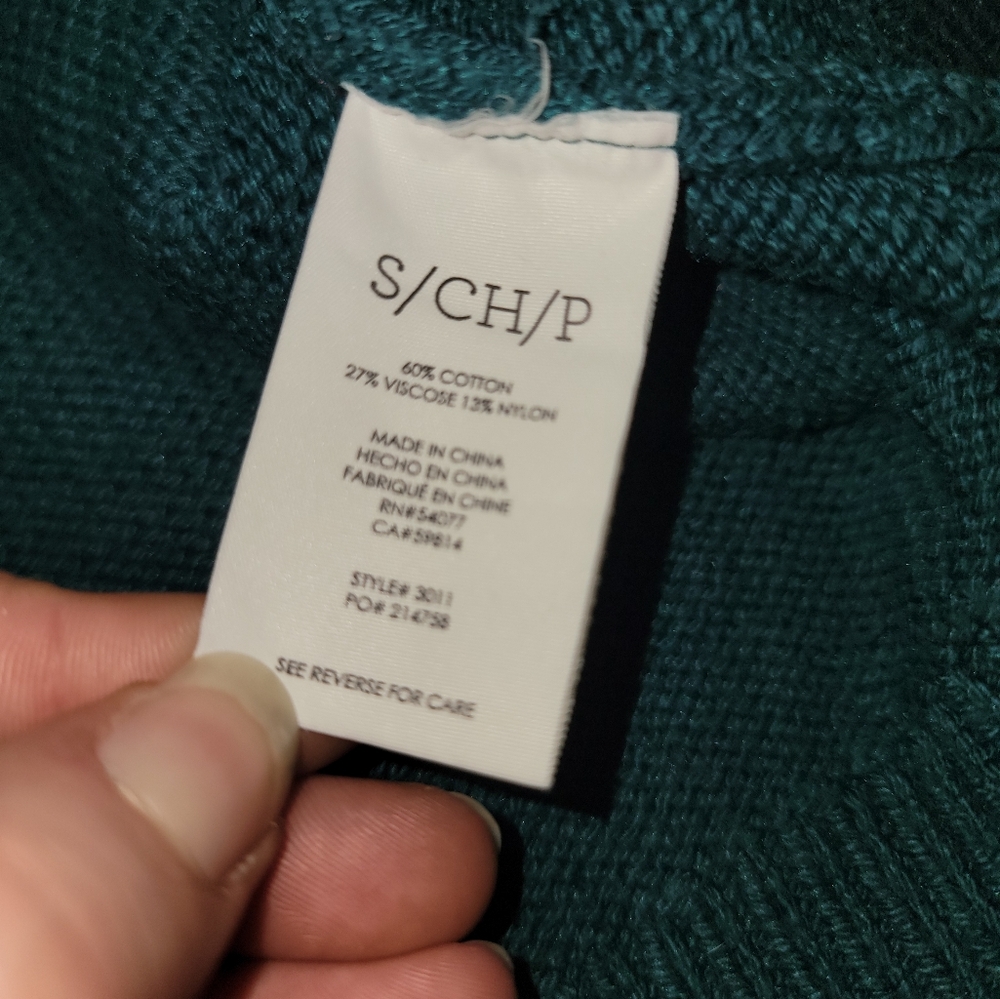 CAbi Style #3011 Sweater Size S Green - Picture 8 of 9